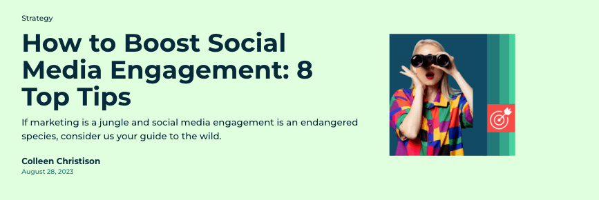 Screenshot des Hootsuite-Blogs