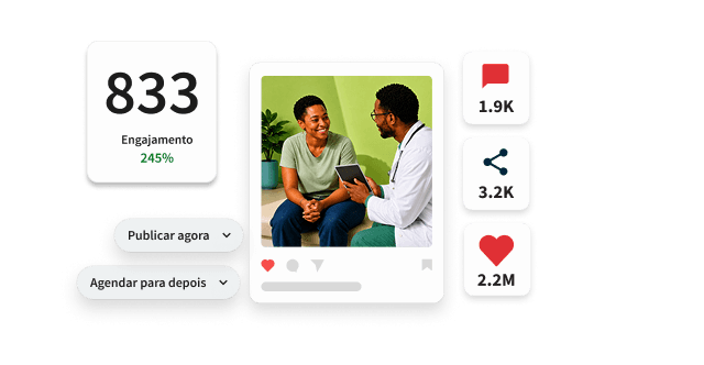 Painel de controle do Hootsuite Amplify com metas de compartilhamento semanais