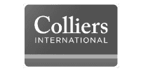 Logotipo de Colliers International en blanco y negro