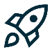 Raketenschiff-Symbol