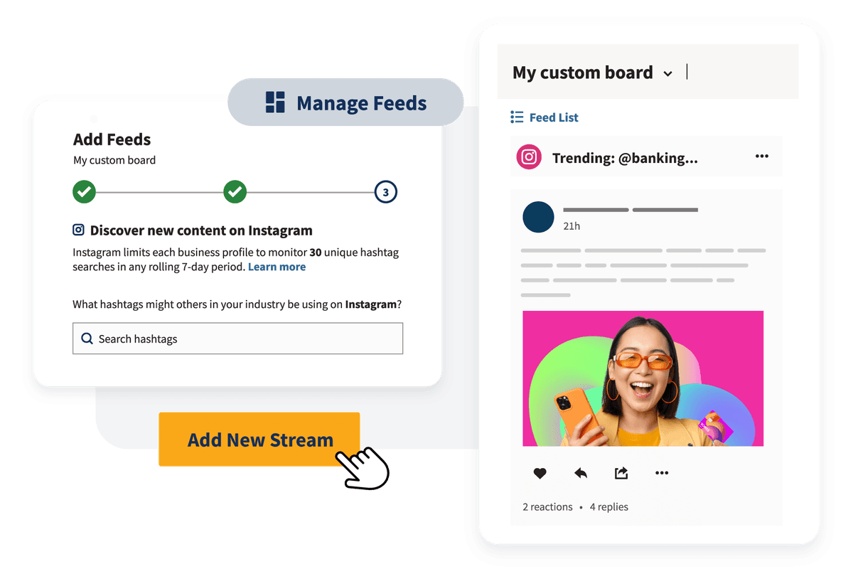 Hootsuite Streams-Dashboard