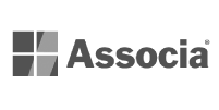Logotipo de Associa en blanco y negro