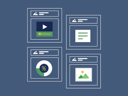 una grafica di un sito di social media