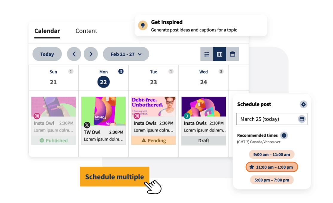 Hootsuite Publishing-Dashboard