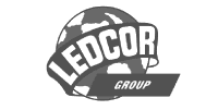 Logotipo do Ledcor Group em preto e branco