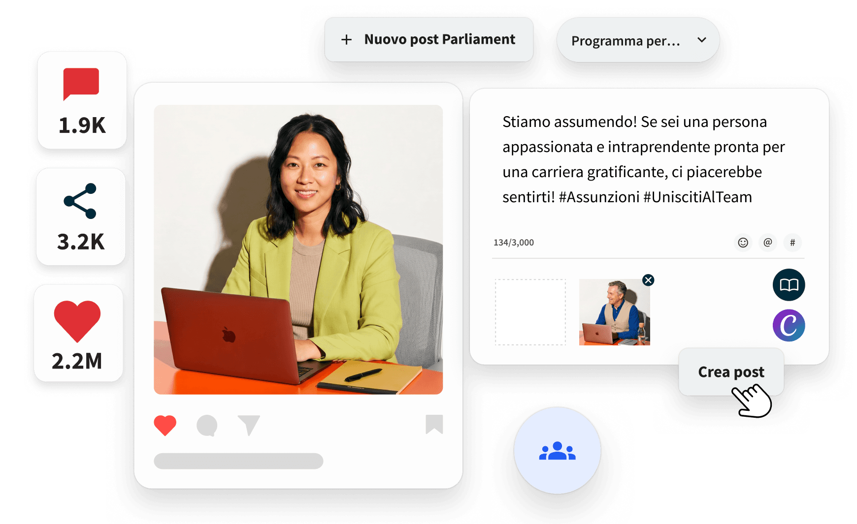 Hootsuite amplifica i post finanziari