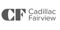 Logo en negro y blanco Fairview de Cadillac