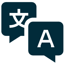 Chatblasen mit Sprachsymbol