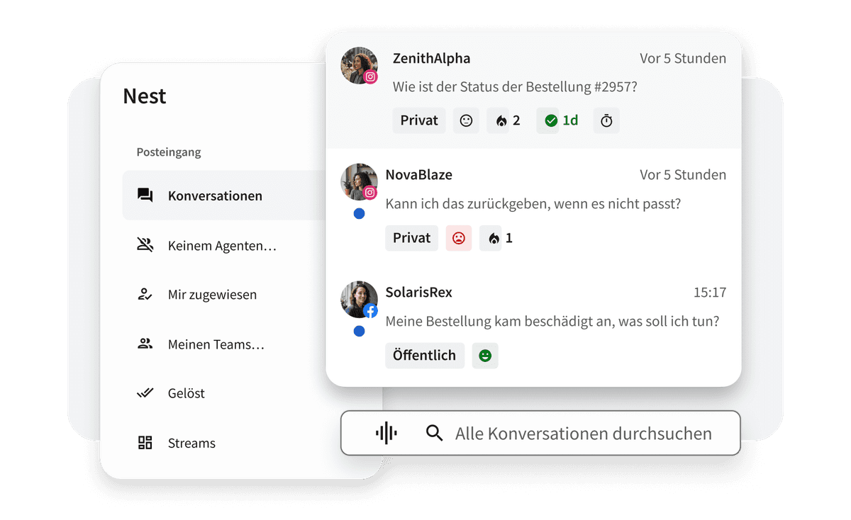 Hootsuite Inbox 2.0 mit Filtern, Kanälen und Suchfunktion