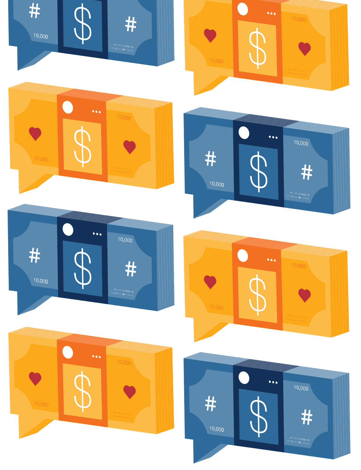 Encabezado de comercio social de la página de destino