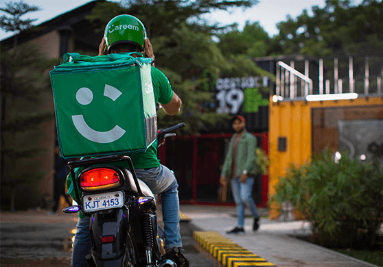 Personaje de Careem en bici